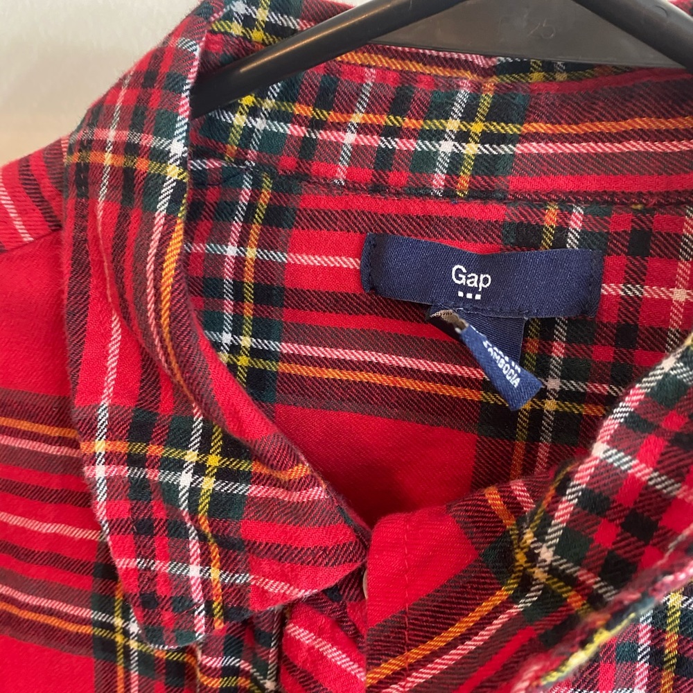 Gap Red Flannel - image 2